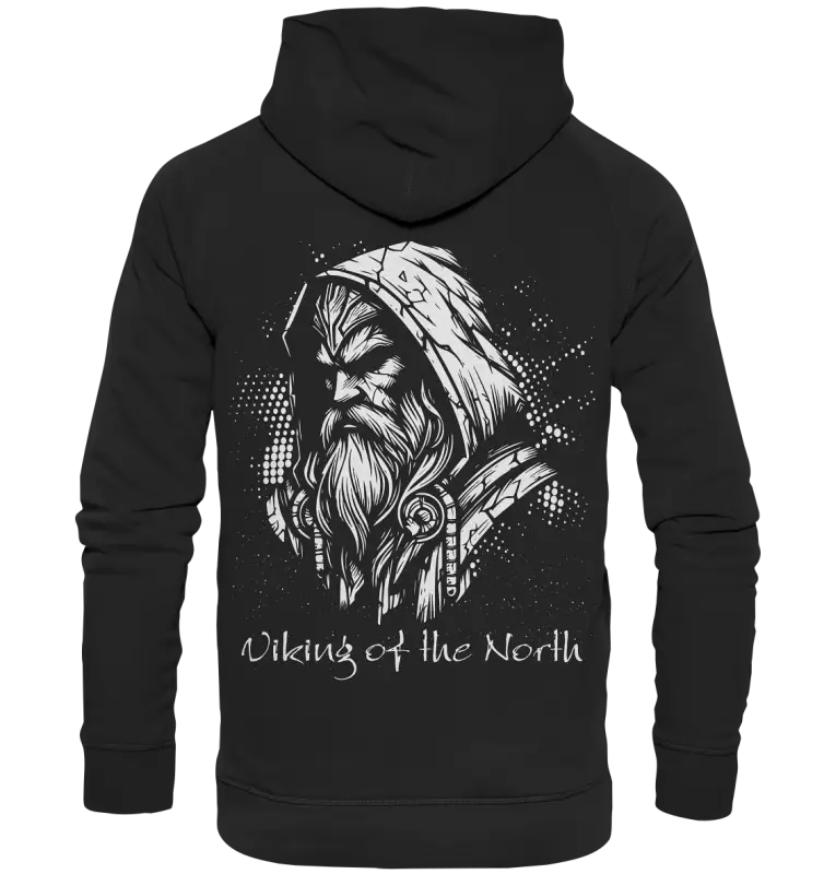 Viking of the North - Unisex Hoodie (Beidseitiger Druck) - Donnerwolf