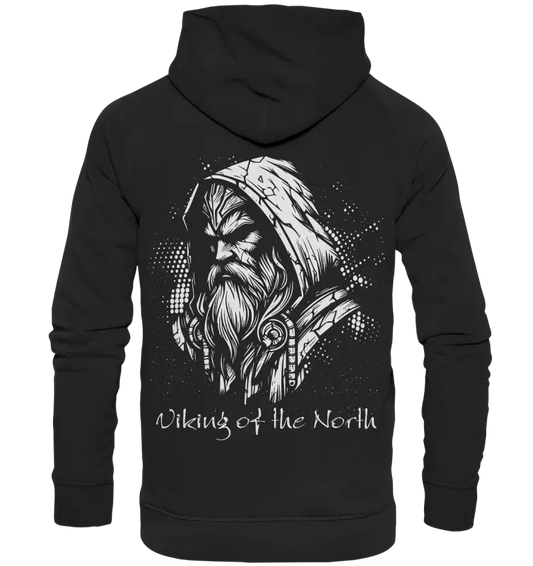 Viking of the North - Unisex Hoodie (Beidseitiger Druck) - Donnerwolf