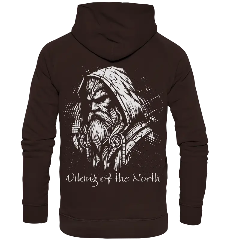 Viking of the North - Unisex Hoodie (Beidseitiger Druck) - Donnerwolf
