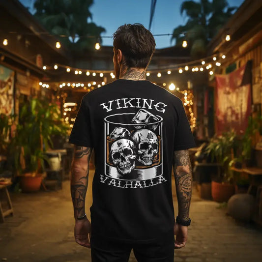 Viking Valhalla  - Premium Shirt (Beidseitiger Druck) - Donnerwolf