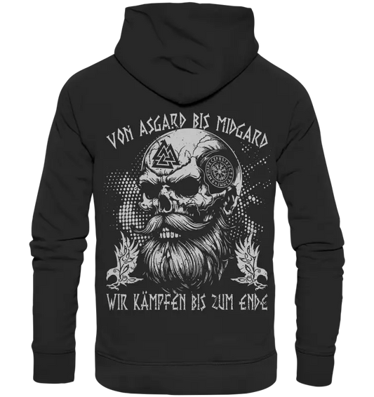 Von Asgard bis Midgard - Organic Basic Hoodie - Donnerwolf