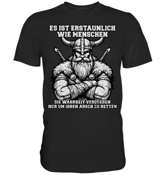 Wahrheit verdrehen  - Herren Premium Shirt - Donnerwolf