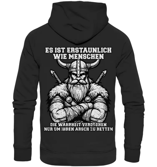 Wahrheit verdrehen  - Organic Basic Hoodie - Donnerwolf