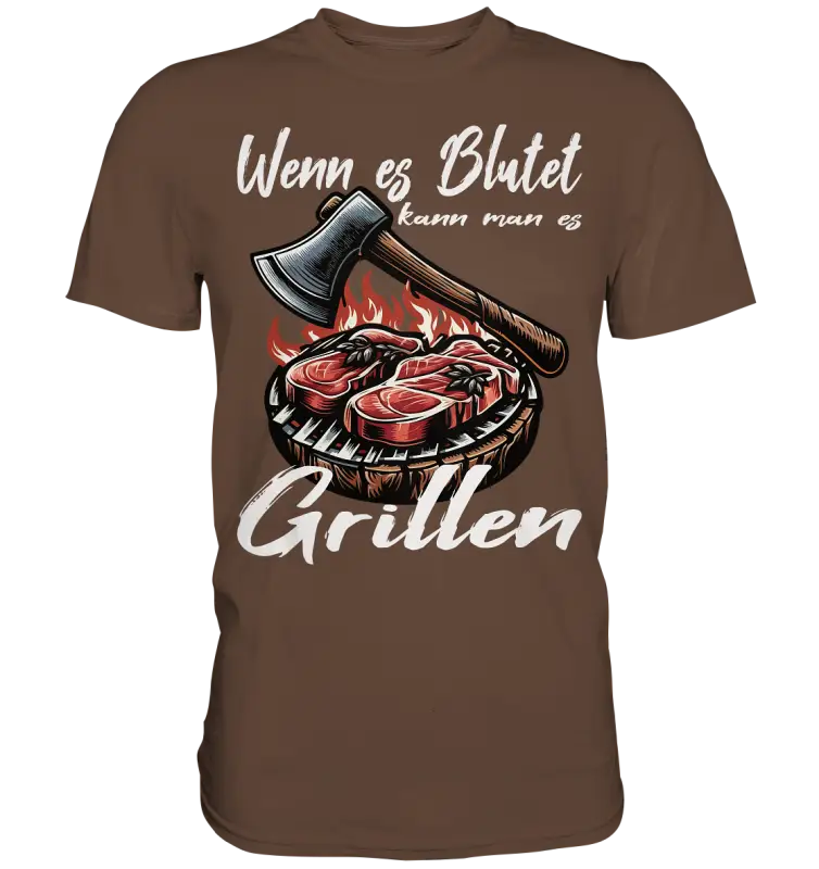 Wenn es Blutet  - Herren Premium Shirt - Donnerwolf