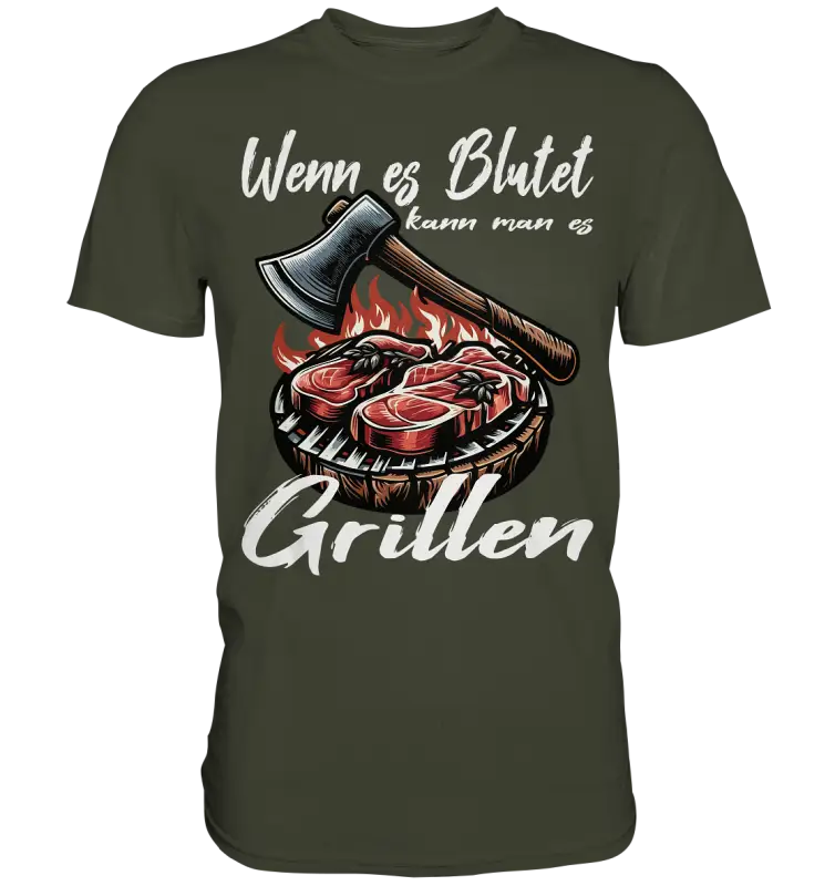 Wenn es Blutet  - Herren Premium Shirt - Donnerwolf
