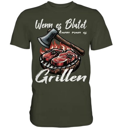 Wenn es Blutet  - Herren Premium Shirt - Donnerwolf