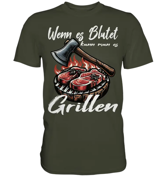 Wenn es Blutet  - Herren Premium Shirt - Donnerwolf
