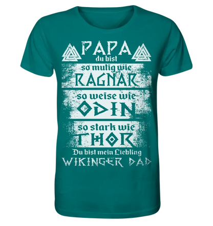 Wikinger Papa - Herren Organic Shirt - Donnerwolf