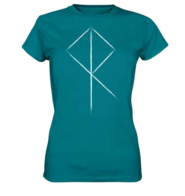 Wikinger Rune - Damen Shirt - Diva Blue / XS - Lady-Shirts
