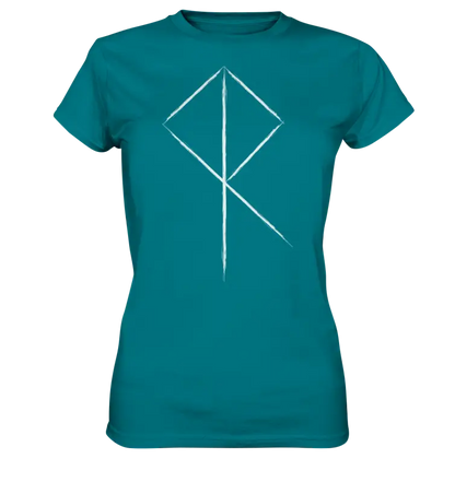 Wikinger Rune - Damen Shirt - Diva Blue / XS - Lady-Shirts