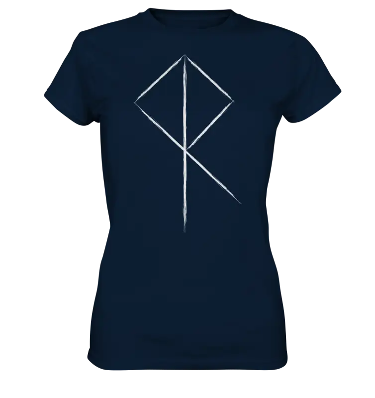 Wikinger Rune - Damen Shirt - Navy / XS - Lady-Shirts