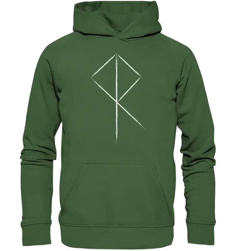 Wikinger Rune - Unisex Hoodie - Earthy Green / XS - Hoodies