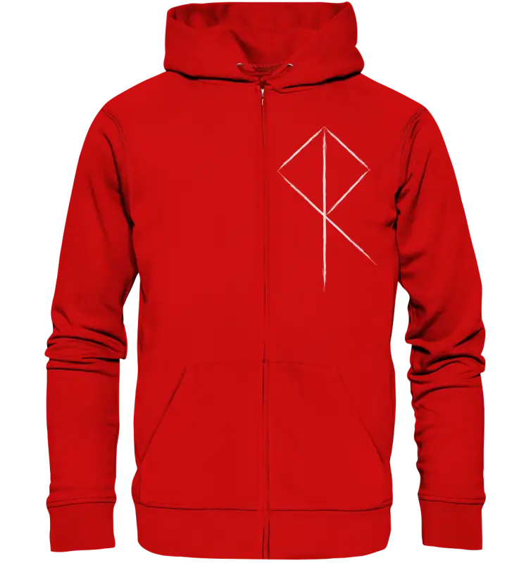 Wikinger Rune - Zipper - Red / S - Jacken/ Zipper