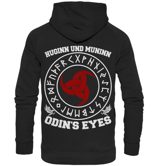 Wikinger-Shirt "Huginn und Muninn - Odins Augen" -  Unisex Hoodie - Donnerwolf
