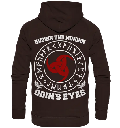 Wikinger-Shirt "Huginn und Muninn - Odins Augen" -  Unisex Hoodie - Donnerwolf