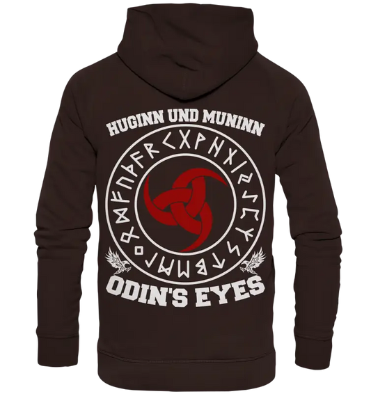 Wikinger-Shirt "Huginn und Muninn - Odins Augen" -  Unisex Hoodie - Donnerwolf
