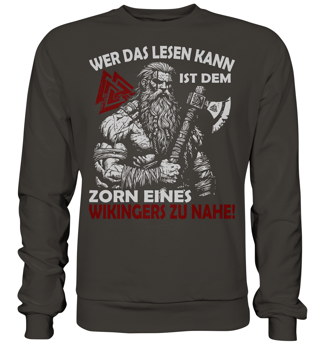 Wikinger Zorn - Unisex Sweatshirt - Storm Grey (Solid) / XS - Sweatshirts