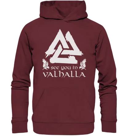 Wir sehen uns Valhalla - Wikinger Hoodie - Donnerwolf