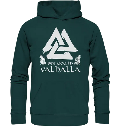 Wir sehen uns Valhalla - Wikinger Hoodie - Donnerwolf
