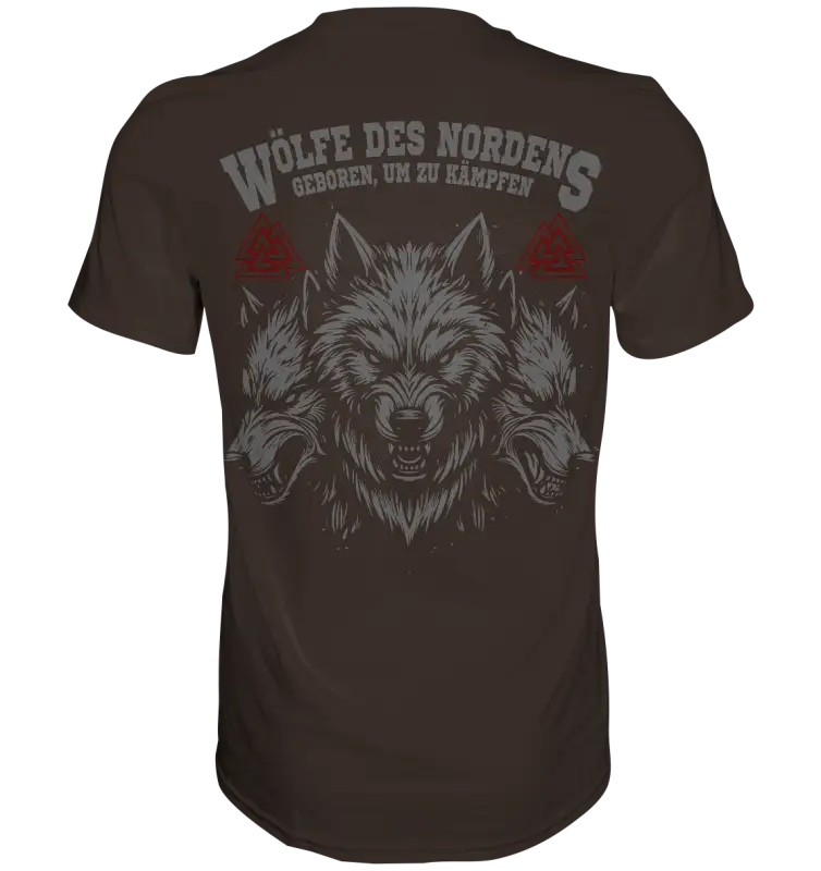 Wölfe des Nordens - Männer Shirt Premium Qualität & Beidseitiger Druck - Unisex-Shirts