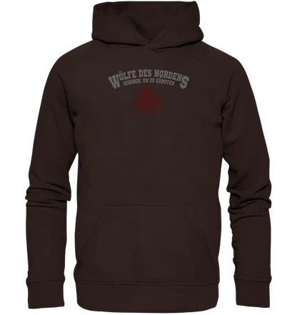 Wölfe des Nordens - Unisex Hoodie & Beidseitiger Druck - Hot Chocolate / XS - Hoodies