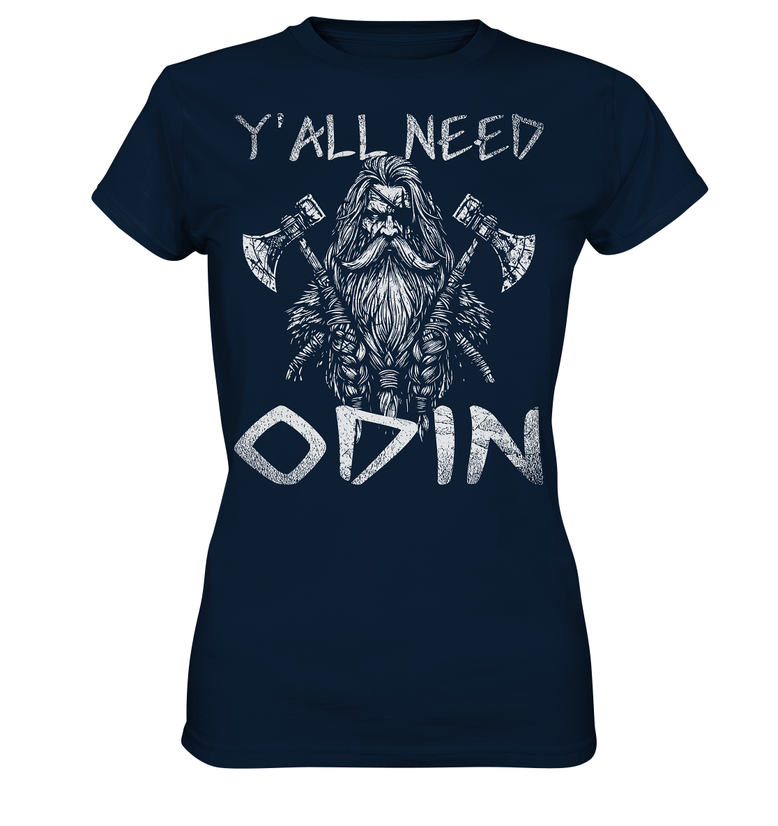 Y’all Need Odin - Damen Shirt - Navy / XS - Lady-Shirts
