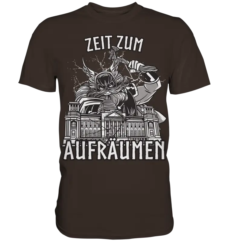 Zeit zum Aufräumen - Herren Shirt - Brown / XS - Unisex-Shirts