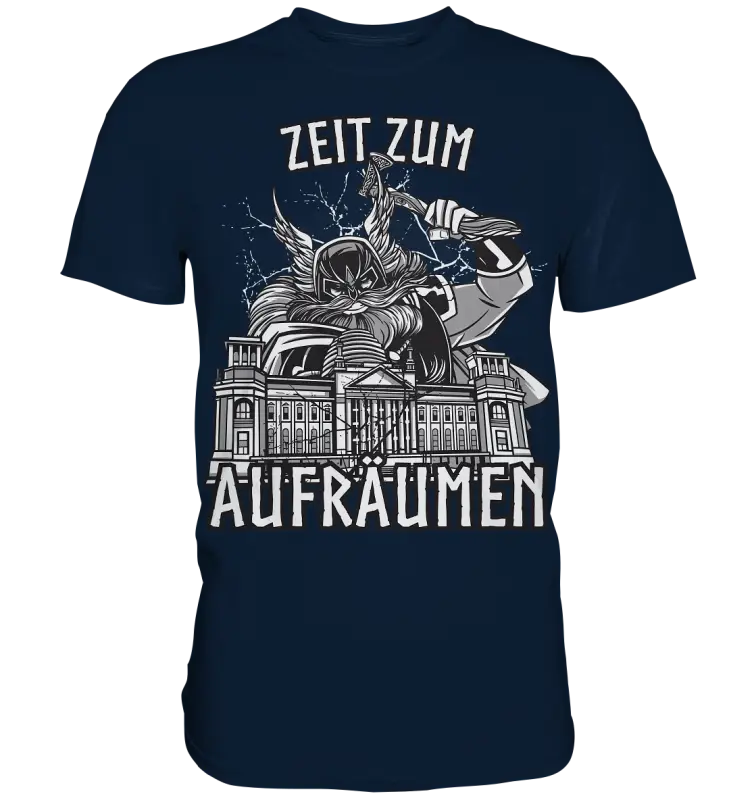 Zeit zum Aufräumen - Herren Shirt - Navy / XS - Unisex-Shirts