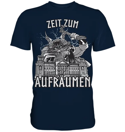 Zeit zum Aufräumen - Herren Shirt - Navy / XS - Unisex-Shirts