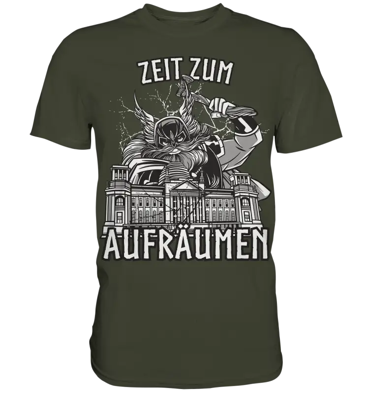 Zeit zum Aufräumen - Herren Shirt - Urban Khaki / XS - Unisex-Shirts