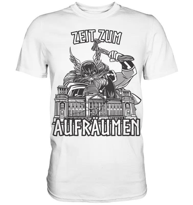 Zeit zum Aufräumen - Herren Shirt - White / XS - Unisex-Shirts