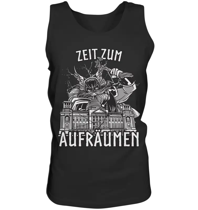 Zeit zum Aufräumen - Relaxed Tank Top - Black / S - Tank-Tops
