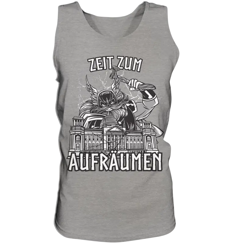 Zeit zum Aufräumen - Relaxed Tank Top - Heather Grey / S - Tank-Tops