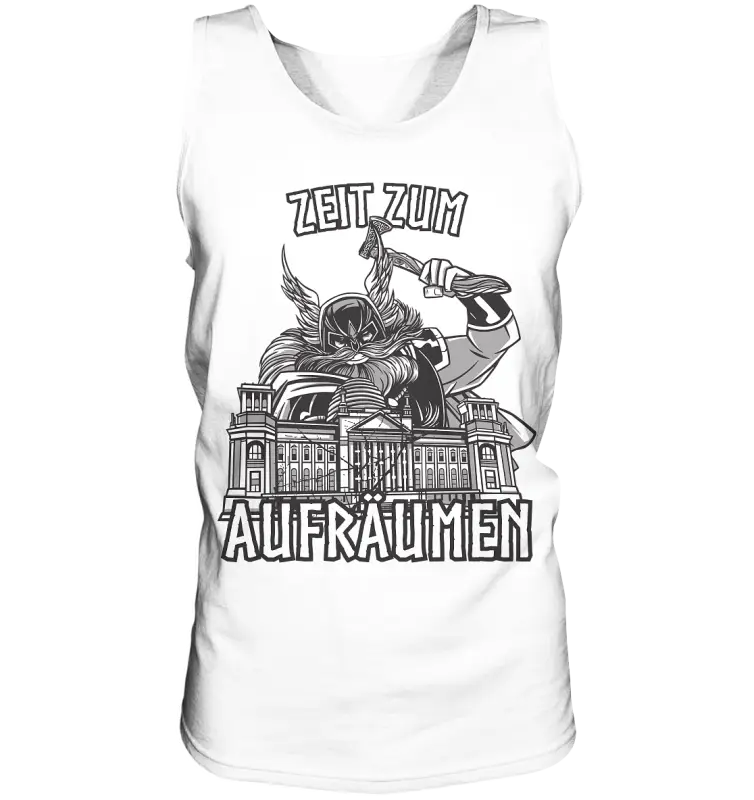 Zeit zum Aufräumen - Relaxed Tank Top - White / S - Tank-Tops