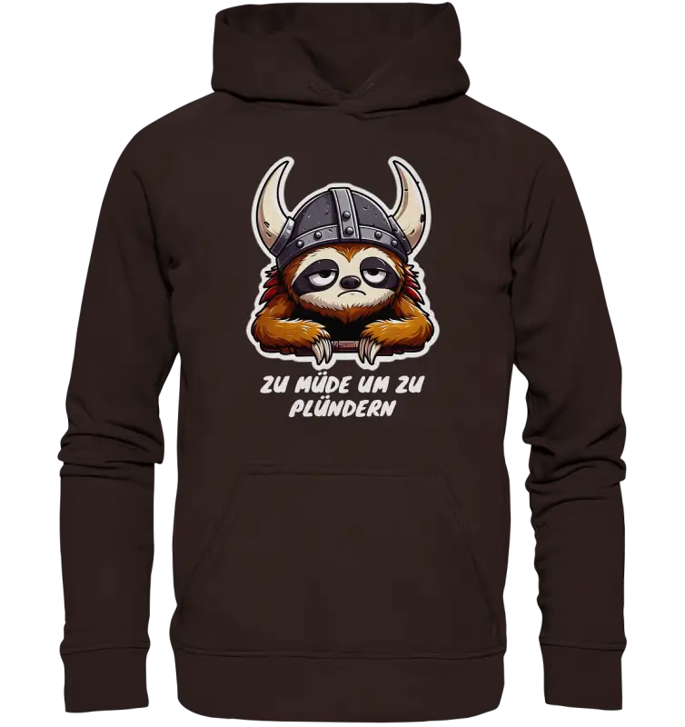 zu müde um zu Plündern - Unisex Hoodie - Hot Chocolate / XS - Hoodies