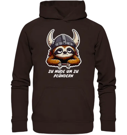 zu müde um zu Plündern - Unisex Hoodie - Hot Chocolate / XS - Hoodies